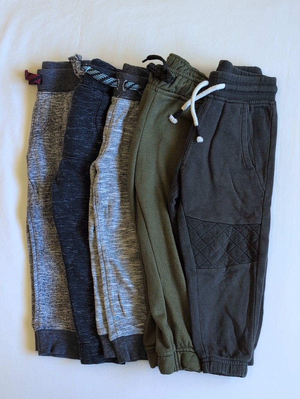 Lot of 5 Boys Casual Play Sweatpants Joggers Moto Style George H&M 3T